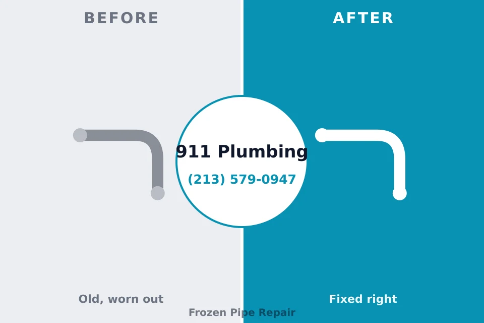 Before and after: plumbing repair Verde Village, AZ